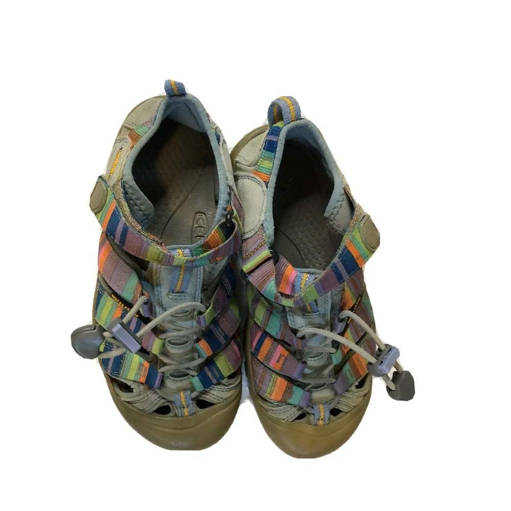 KEEN Girl's/Youth - Size 3 - Striped - Waterproof Water Sandals Hiking Shoes